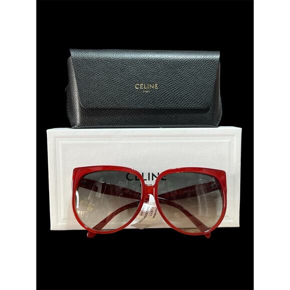 Celine Accessories - Celine Red Gradient Lense Sunglasses NIB MSTP $390
